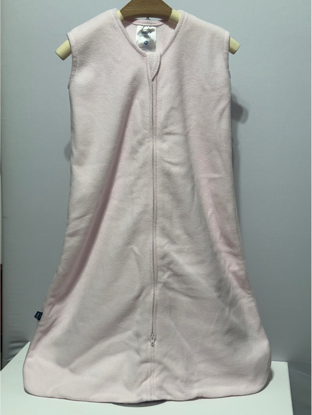 HALO SleepSack Wearable Blanket Pink Plush Fleece Medium 6–12 Months 16–24 lb